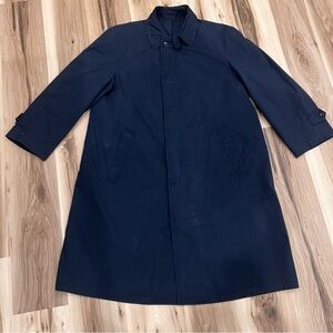 London Fog Men’s Vintage 60s Navy Maincoat 42 Regular Union Made